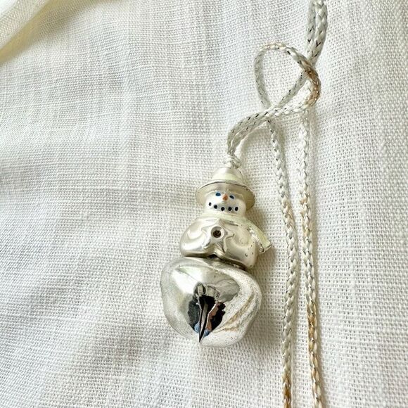 Snowman bell Christmas long necklace - Picture 2 of 2